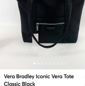 NWT Vera Bradley Iconic SMALL Tote, classic black